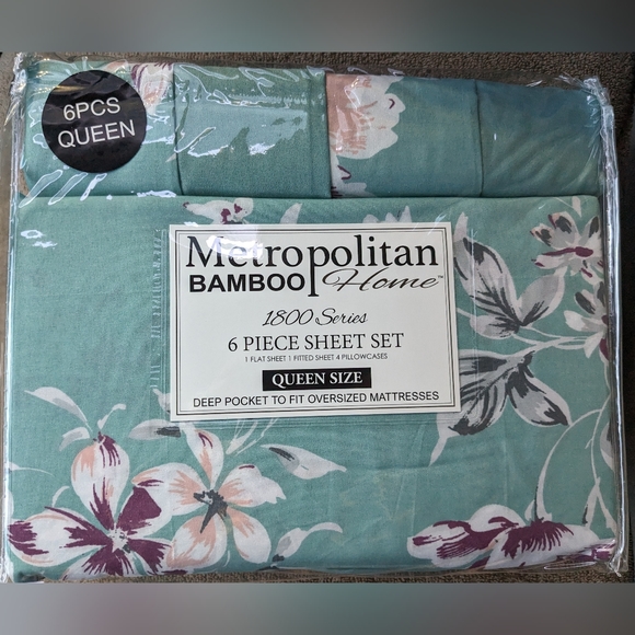Metropolitan Bedding Queen Metropolitan Bamboo Sheet Set 6 Pieces